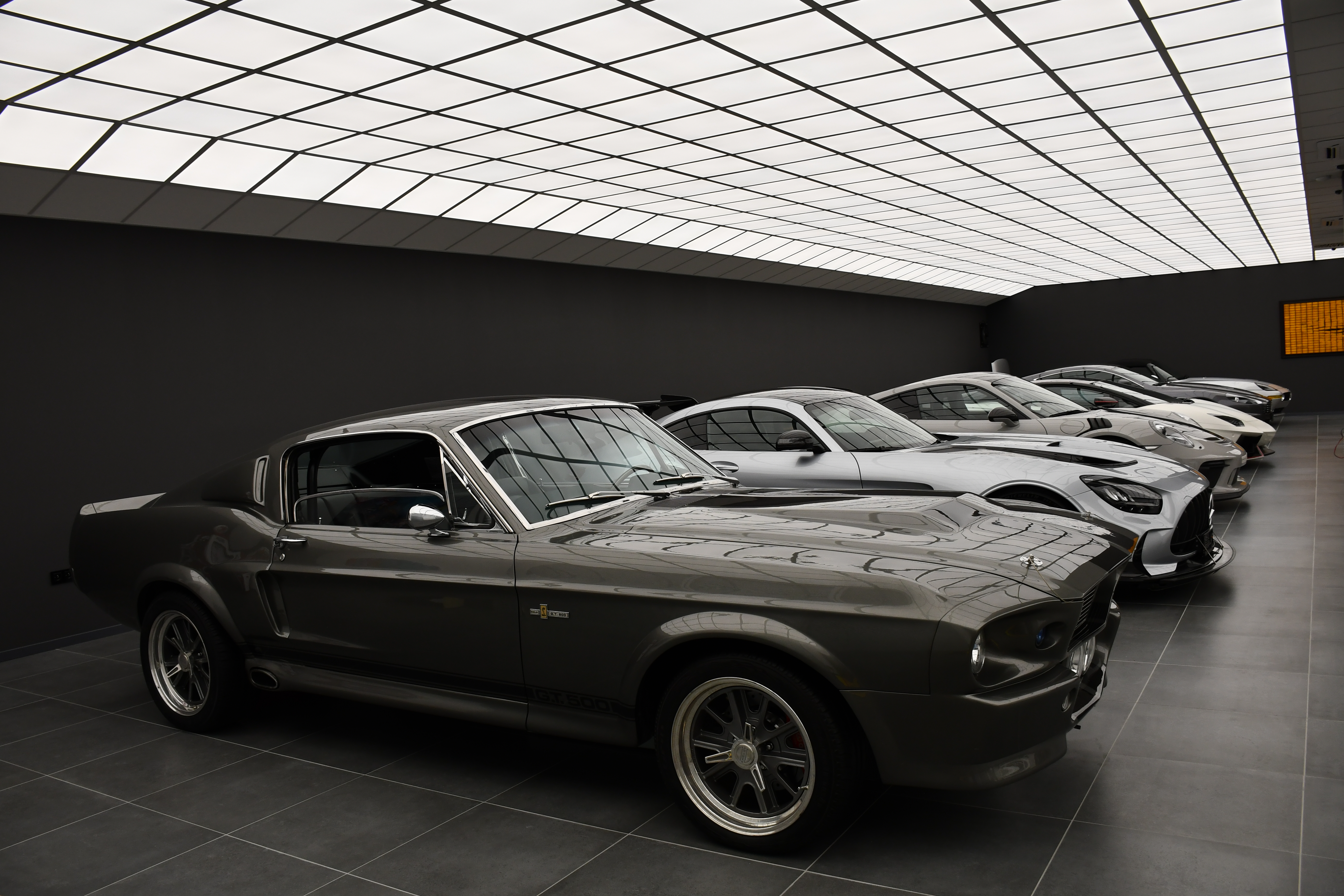 Batman Garage car lineup wallpaper